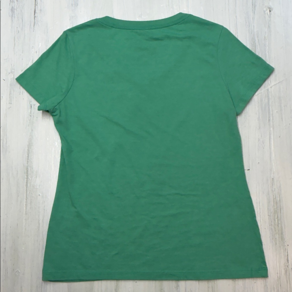 Patagonia V Neck Green and Orange Mountain Tee Sz M - Picture 5 of 5